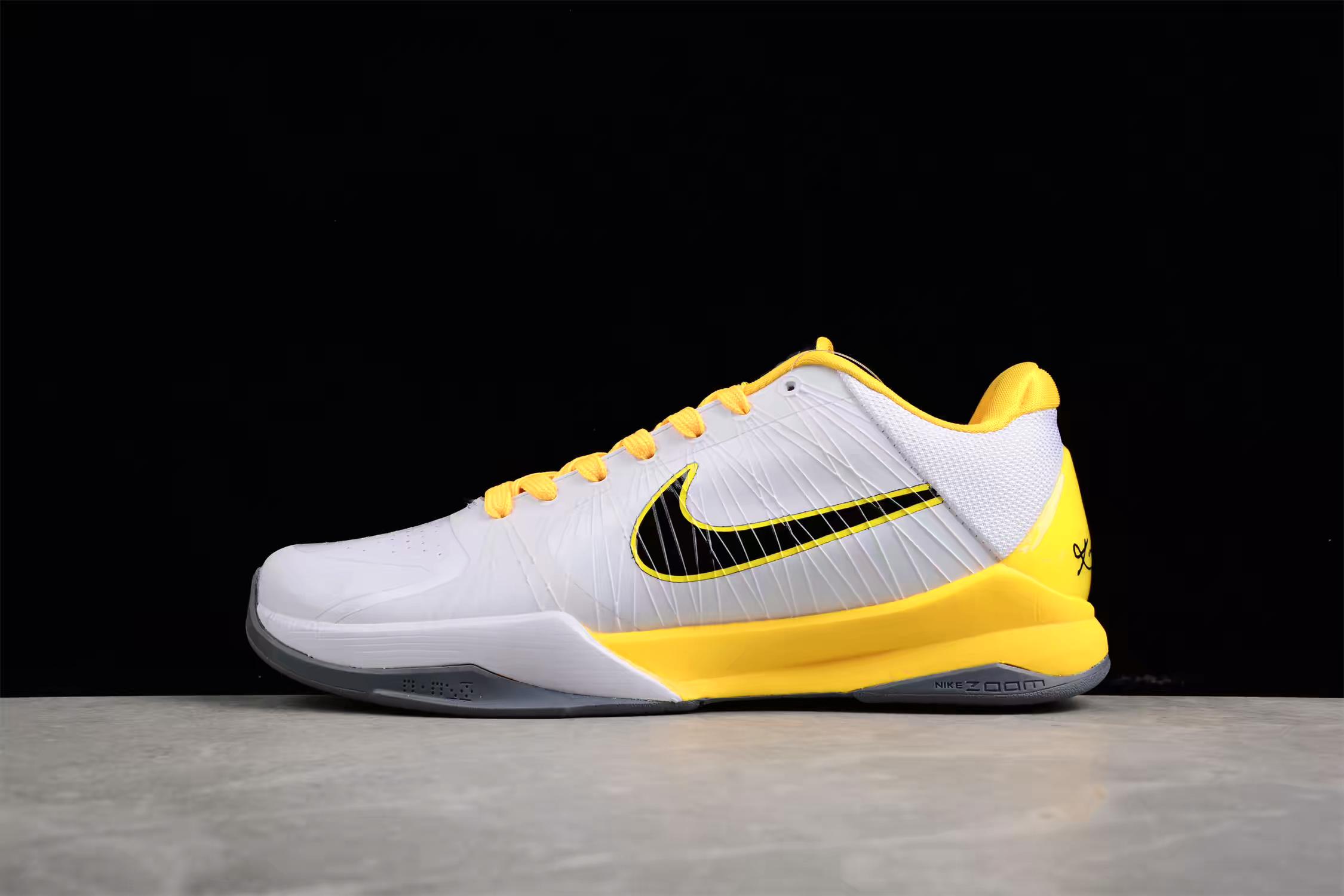 Nike Kobe 5 White and Yellow